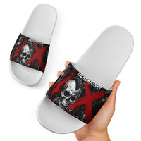 Generation X Mohawk Skull Slide Sandals Distressed Punk Rock Grunge
