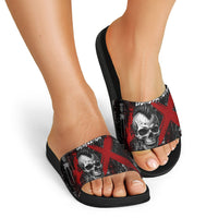 Generation X Mohawk Skull Slide Sandals Distressed Punk Rock Grunge