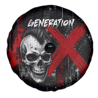 Generation X Mohawk Skull Spare Tire Cover Distressed Punk Rock Grunge