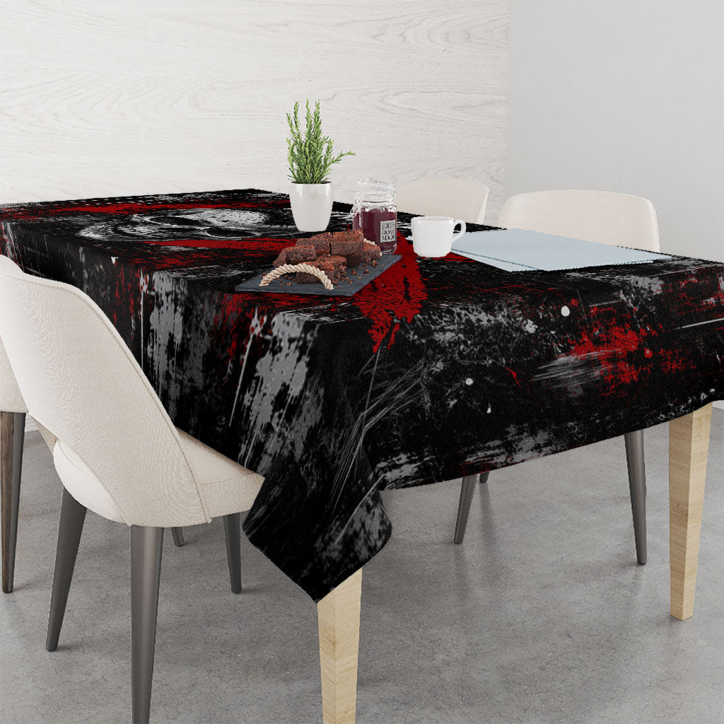 Generation X Mohawk Skull Tablecloth Distressed Punk Rock Grunge