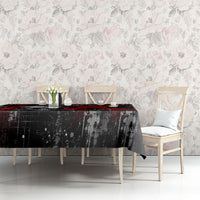 Generation X Mohawk Skull Tablecloth Distressed Punk Rock Grunge