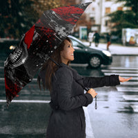 Generation X Mohawk Skull Umbrella Distressed Punk Rock Grunge