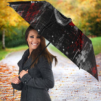 Generation X Mohawk Skull Umbrella Distressed Punk Rock Grunge