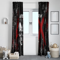 Generation X Mohawk Skull Window Curtain Distressed Punk Rock Grunge