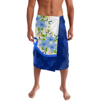Diabetes Awareness Ribbon Lavalava Floral Blue Ribbon World Map