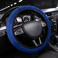 Diabetes Awareness Ribbon Steering Wheel Cover Floral Blue Ribbon World Map