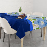 Diabetes Awareness Ribbon Tablecloth Floral Blue Ribbon World Map