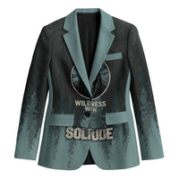 Bigfoot Wilderness Solitude Blazer Cryptid Forest Graphic In Distressed Vintage Style
