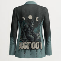 Bigfoot Wilderness Solitude Blazer Cryptid Forest Graphic In Distressed Vintage Style