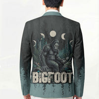 Bigfoot Wilderness Solitude Blazer Cryptid Forest Graphic In Distressed Vintage Style