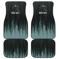 Bigfoot Wilderness Solitude Car Mats Cryptid Forest Graphic In Distressed Vintage Style