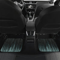 Bigfoot Wilderness Solitude Car Mats Cryptid Forest Graphic In Distressed Vintage Style