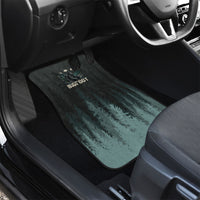 Bigfoot Wilderness Solitude Car Mats Cryptid Forest Graphic In Distressed Vintage Style