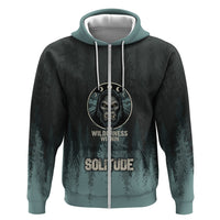 Bigfoot Wilderness Solitude Hoodie Cryptid Forest Graphic In Distressed Vintage Style