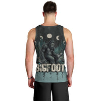 Bigfoot Wilderness Solitude Men Tank Top Cryptid Forest Graphic In Distressed Vintage Style