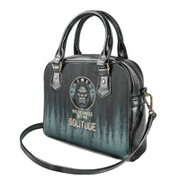 Bigfoot Wilderness Solitude Shoulder Handbag Cryptid Forest Graphic In Distressed Vintage Style