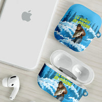 Bigfoot Sasquatch I'd Rather Be Fishing AirPods Case Funny Angler Humorous Outdoors Graphic Art
