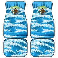 Bigfoot Sasquatch I'd Rather Be Fishing Car Mats Funny Angler Humorous Outdoors Graphic Art