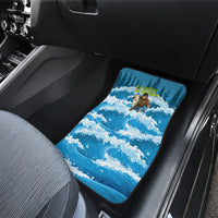 Bigfoot Sasquatch I'd Rather Be Fishing Car Mats Funny Angler Humorous Outdoors Graphic Art