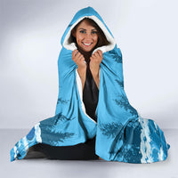 Bigfoot Sasquatch I'd Rather Be Fishing Hooded Blanket Funny Angler Humorous Outdoors Graphic Art