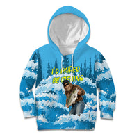 Bigfoot Sasquatch I'd Rather Be Fishing Kid Hoodie Funny Angler Humorous Outdoors Graphic Art