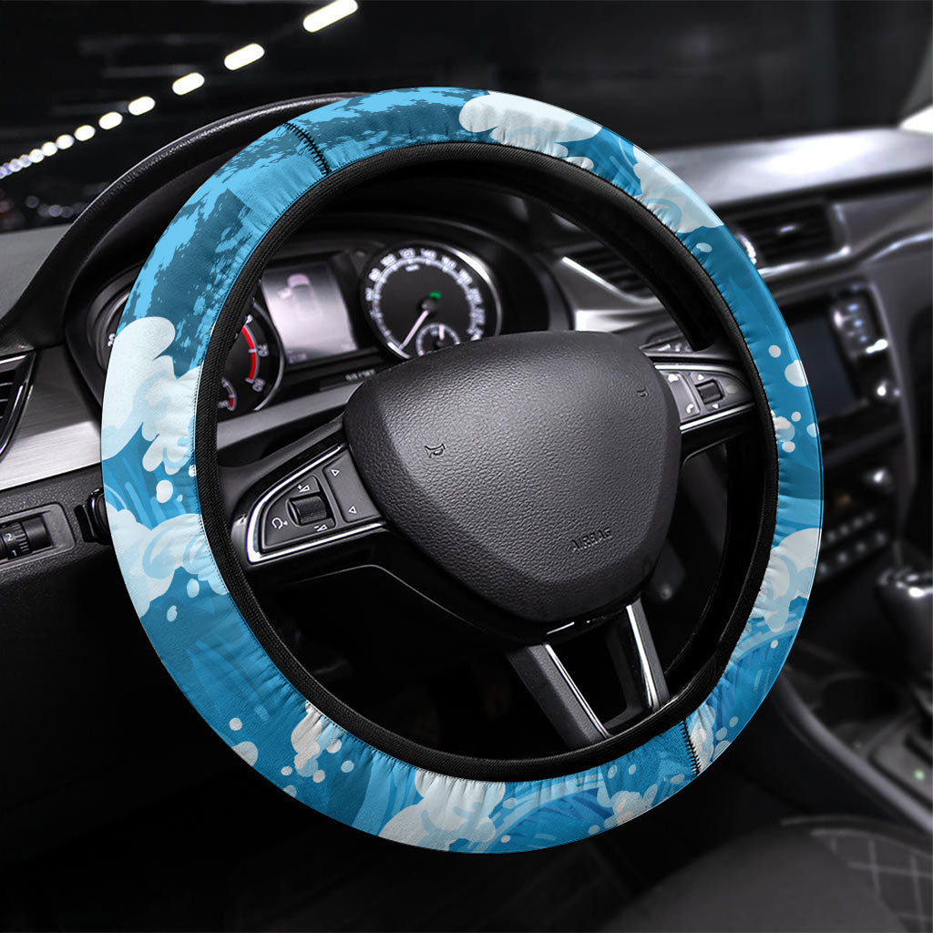 Bigfoot Sasquatch I'd Rather Be Fishing Steering Wheel Cover Funny Angler Humorous Outdoors Graphic Art