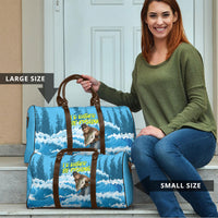 Bigfoot Sasquatch I'd Rather Be Fishing Travel Bag Funny Angler Humorous Outdoors Graphic Art