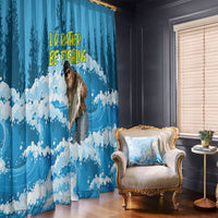 Bigfoot Sasquatch I'd Rather Be Fishing Window Curtain Funny Angler Humorous Outdoors Graphic Art