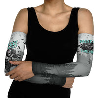Bigfoot Stay Wild I Hate People Arm Sleeves Angry Sasquatch Distressed Forest Dark Fantasy