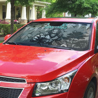 Bigfoot Stay Wild I Hate People Auto Sun Shade Angry Sasquatch Distressed Forest Dark Fantasy