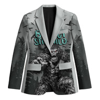 Bigfoot Stay Wild I Hate People Blazer Angry Sasquatch Distressed Forest Dark Fantasy