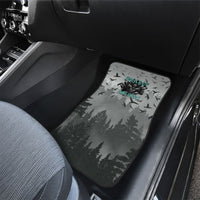 Bigfoot Stay Wild I Hate People Car Mats Angry Sasquatch Distressed Forest Dark Fantasy