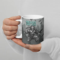 Bigfoot Stay Wild I Hate People Ceramic Mug Angry Sasquatch Distressed Forest Dark Fantasy
