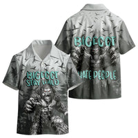 Bigfoot Stay Wild I Hate People Kid Hawaiian Shirt Angry Sasquatch Distressed Forest Dark Fantasy