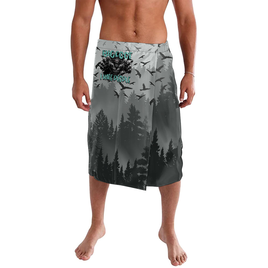 Bigfoot Stay Wild I Hate People Lavalava Angry Sasquatch Distressed Forest Dark Fantasy