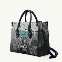 Bigfoot Stay Wild I Hate People Leather Bag Angry Sasquatch Distressed Forest Dark Fantasy