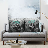 Bigfoot Stay Wild I Hate People Pillow Cover Angry Sasquatch Distressed Forest Dark Fantasy