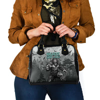 Bigfoot Stay Wild I Hate People Shoulder Handbag Angry Sasquatch Distressed Forest Dark Fantasy