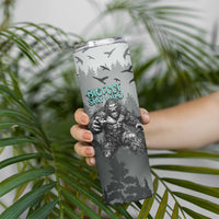 Bigfoot Stay Wild I Hate People Skinny Tumbler Angry Sasquatch Distressed Forest Dark Fantasy