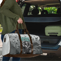 Bigfoot Stay Wild I Hate People Travel Bag Angry Sasquatch Distressed Forest Dark Fantasy