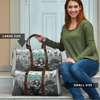 Bigfoot Stay Wild I Hate People Travel Bag Angry Sasquatch Distressed Forest Dark Fantasy