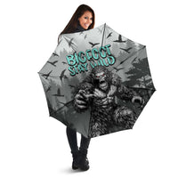 Bigfoot Stay Wild I Hate People Umbrella Angry Sasquatch Distressed Forest Dark Fantasy
