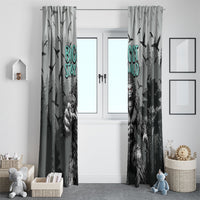 Bigfoot Stay Wild I Hate People Window Curtain Angry Sasquatch Distressed Forest Dark Fantasy