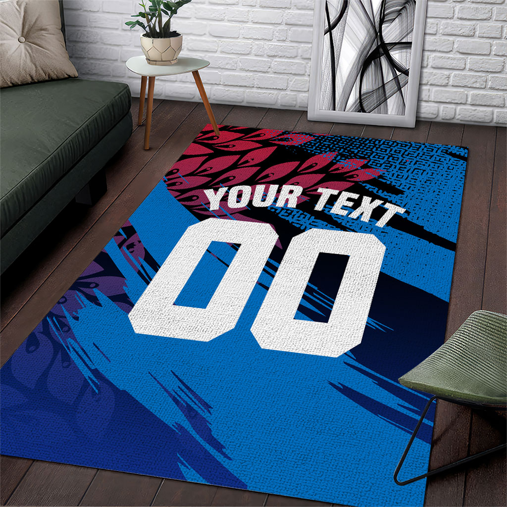 Personalized Antigua And Barbuda Cricket Area Rug Falcons Mascot Sport Style