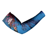 Personalized Antigua And Barbuda Cricket Arm Sleeves Falcons Mascot Sport Style