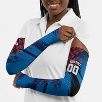 Personalized Antigua And Barbuda Cricket Arm Sleeves Falcons Mascot Sport Style