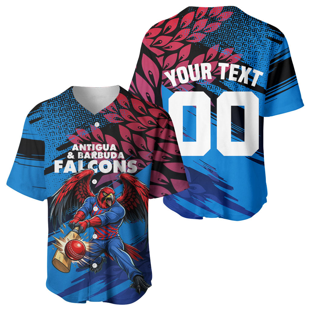 Personalized Antigua And Barbuda Cricket Baseball Jersey Falcons Mascot Sport Style