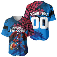 Personalized Antigua And Barbuda Cricket Baseball Jersey Falcons Mascot Sport Style