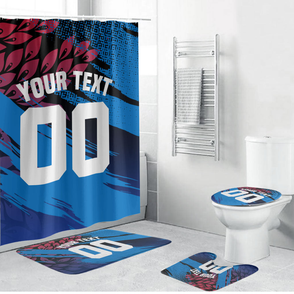 Personalized Antigua And Barbuda Cricket Bathroom Set Falcons Mascot Sport Style