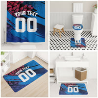 Personalized Antigua And Barbuda Cricket Bathroom Set Falcons Mascot Sport Style